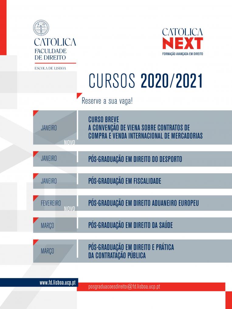 Calendário - Católica Next 2020/2021