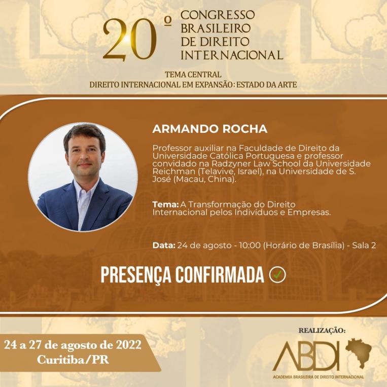 Cartaz - Congresso Brasil - Armando Rocha