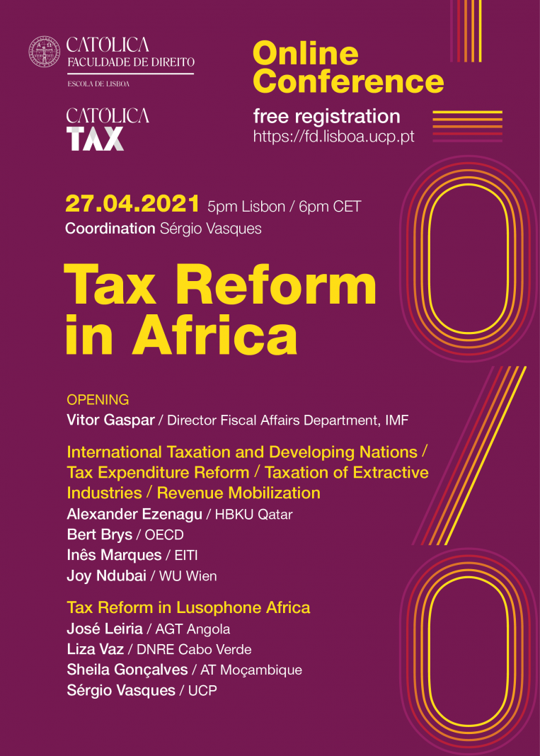 Cartaz - Conferência Tax Reform in Africa