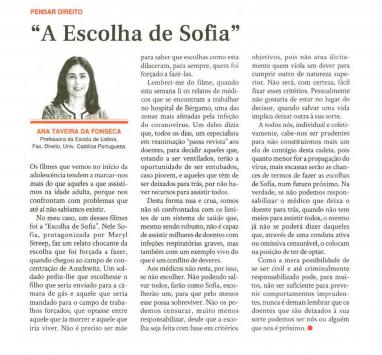 Press - A Escolha de Sofia - ATF -20março