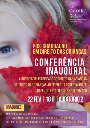 Cartaz_Conferência Inaugural - PG Crianças