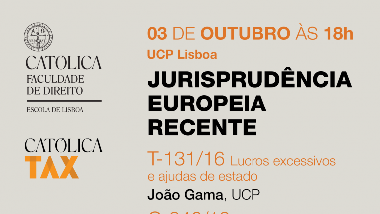 Masterclass Jurisprudência Europeia Recente