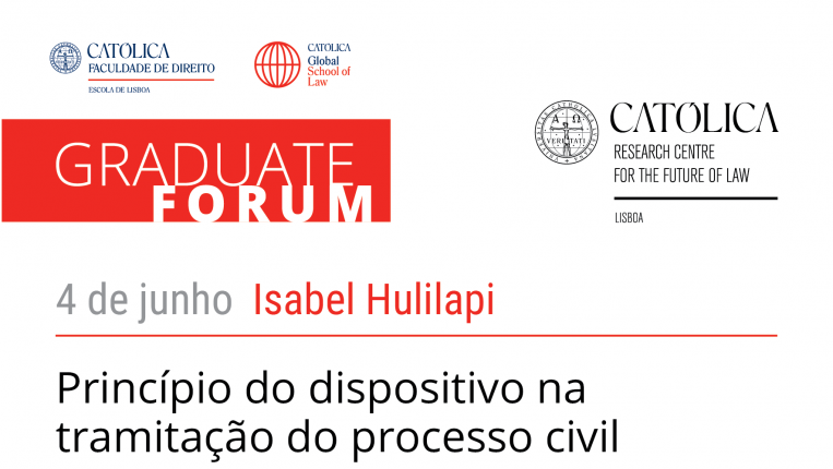 Graduate Forum - Principio do dispositivo na tramitação do processo civil