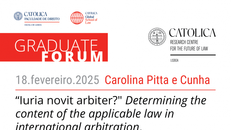 Graduate Forum - “Iuria novit arbiter?" Determining the content of the applicable law in international arbitration.