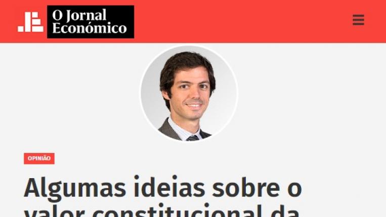Press - Algumas ideias sobre o valor constitucional da “estabilidade” - Martinho Lucas Pires